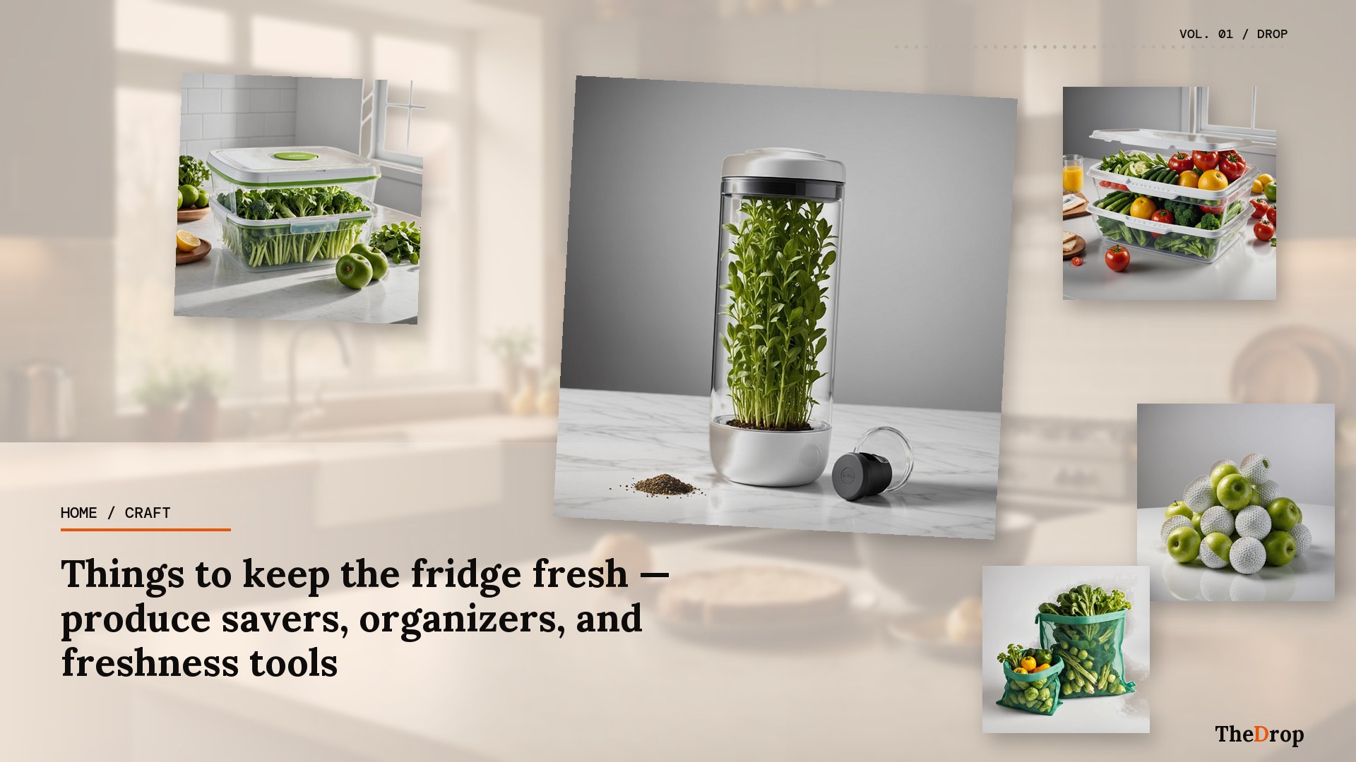 Things to keep the fridge fresh — produce savers, organizers, and freshness tools