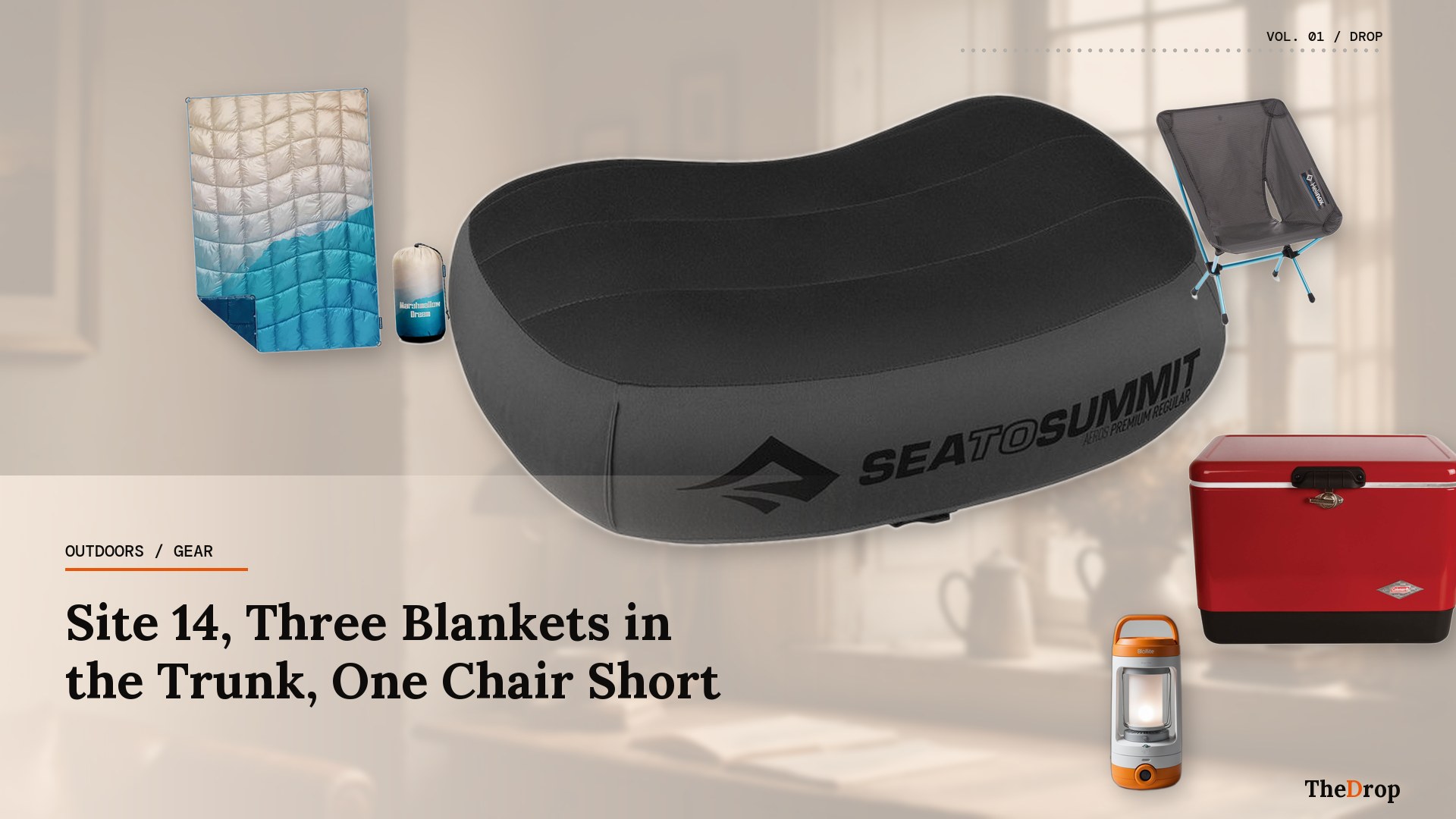 Site 14, Three Blankets in the Trunk, One Chair Short