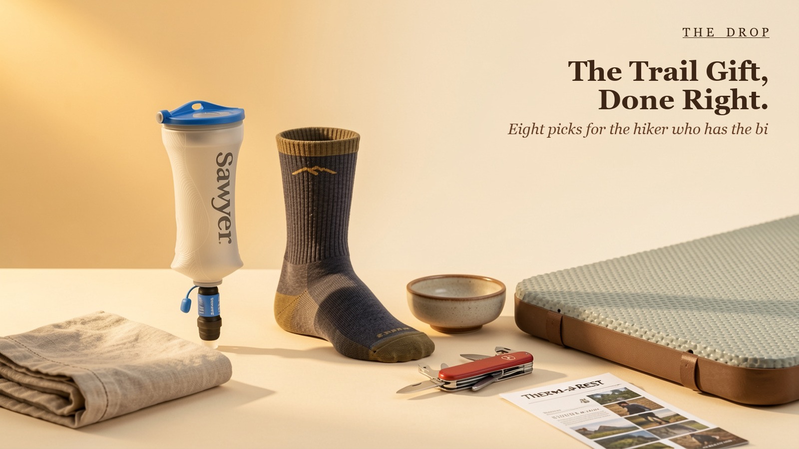 The Hiker Drop. Gifts That Get Used.