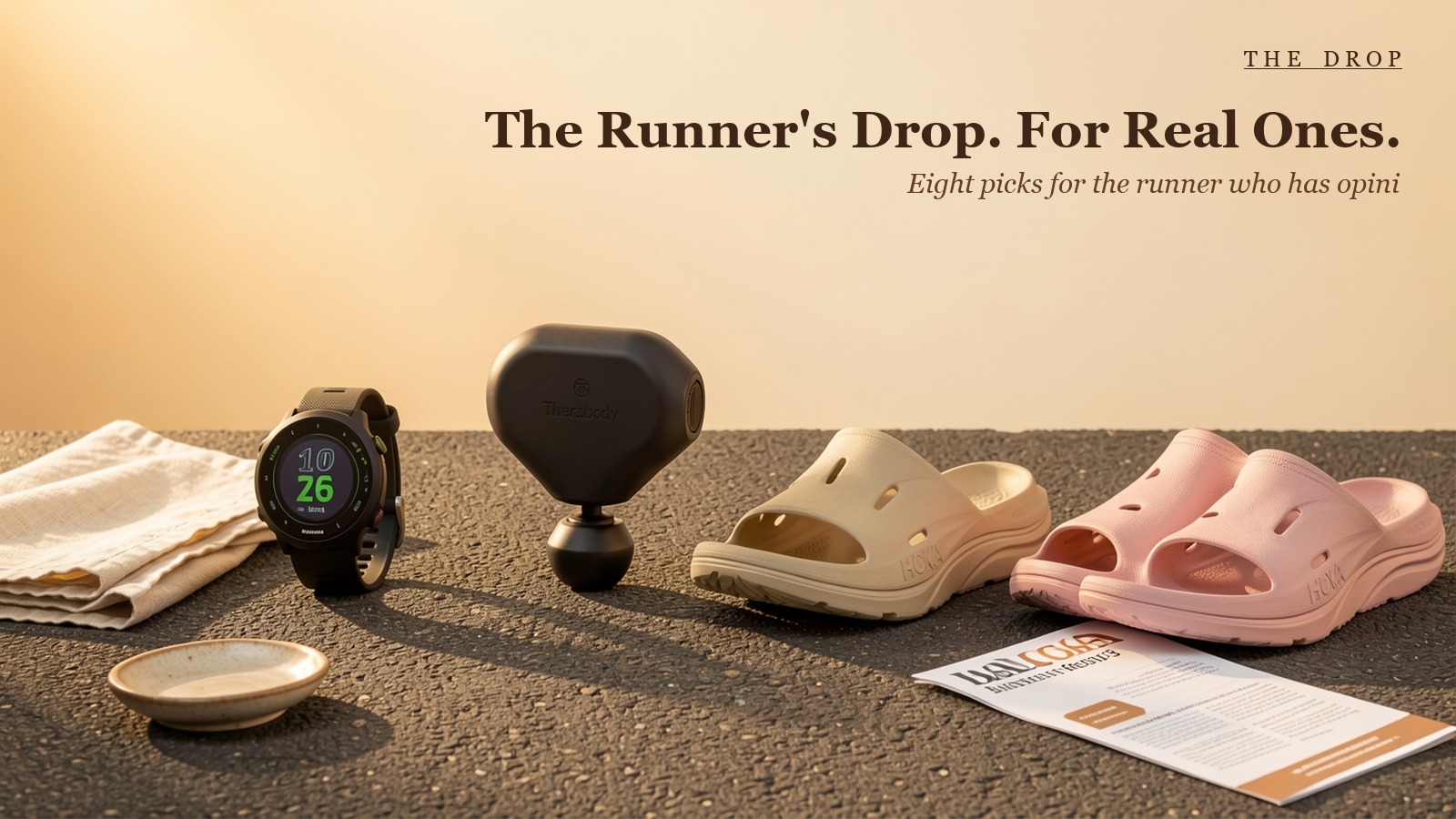 The Runner's Drop. Real Miles.