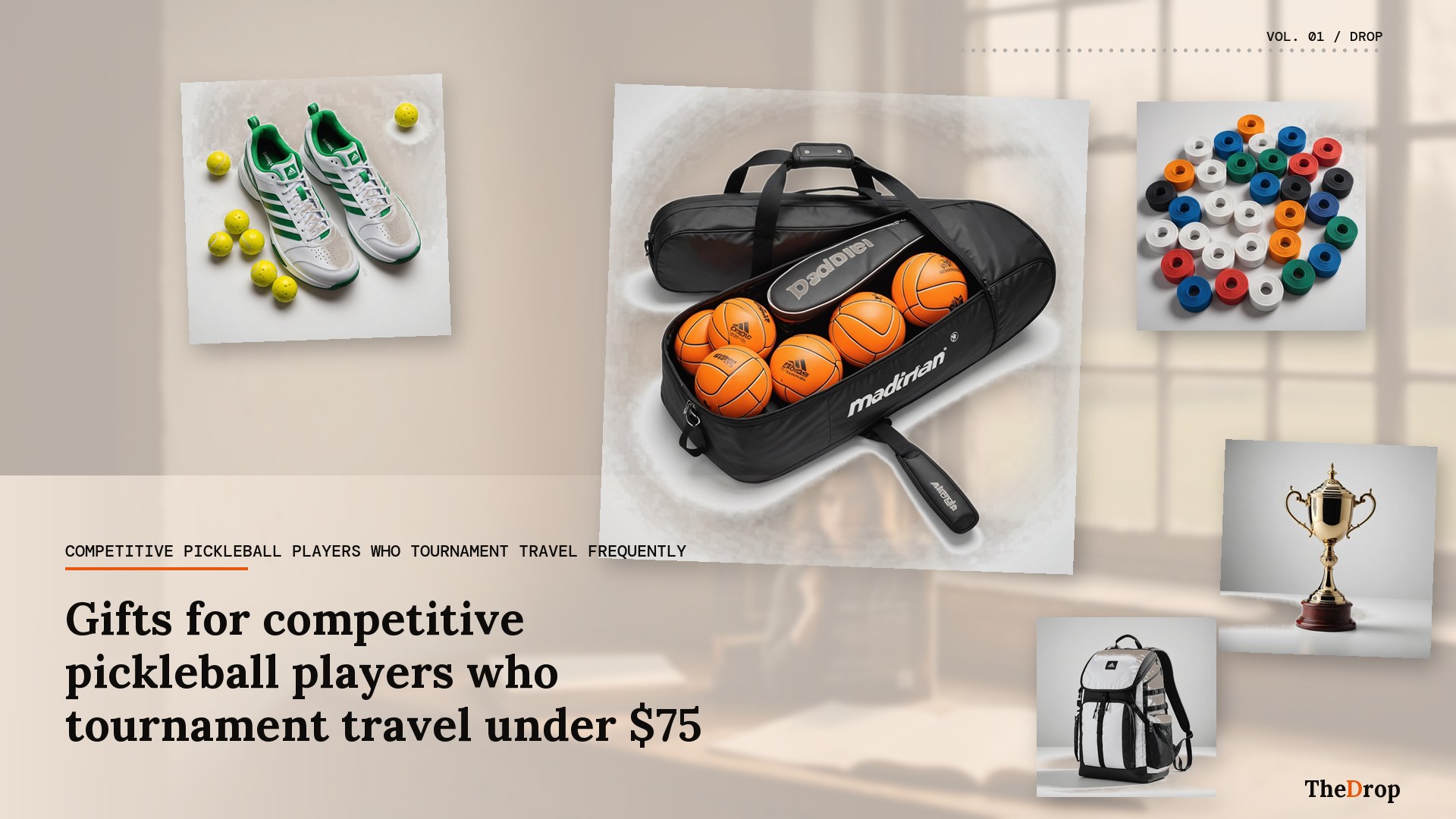 Gifts for competitive pickleball players who tournament travel under $75