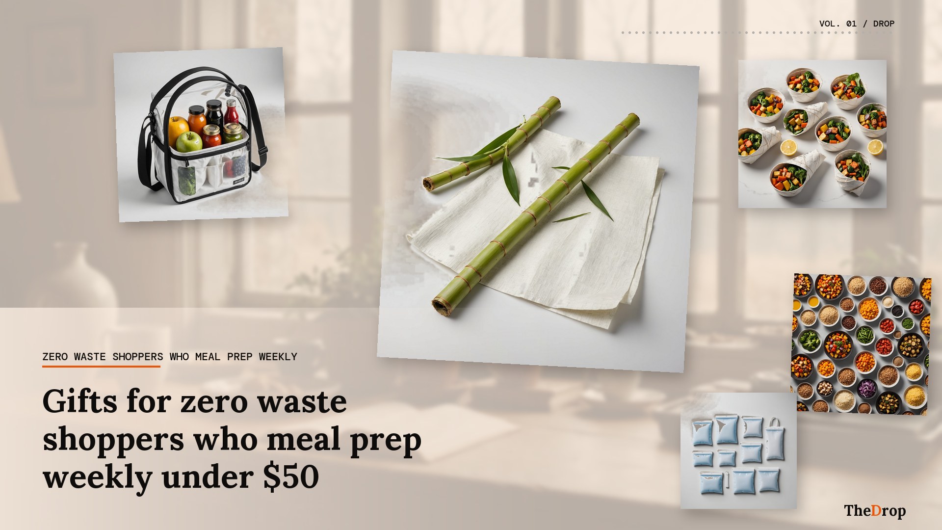 Gifts for zero waste shoppers who meal prep weekly under $50