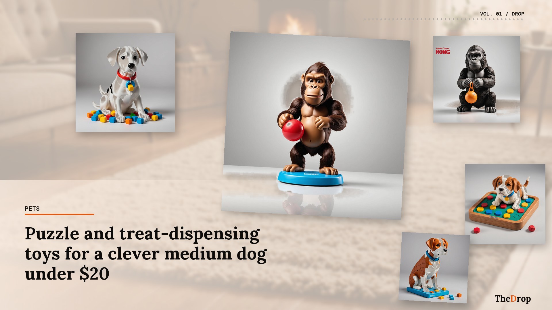 Puzzle and treat-dispensing toys for a clever medium dog under $20