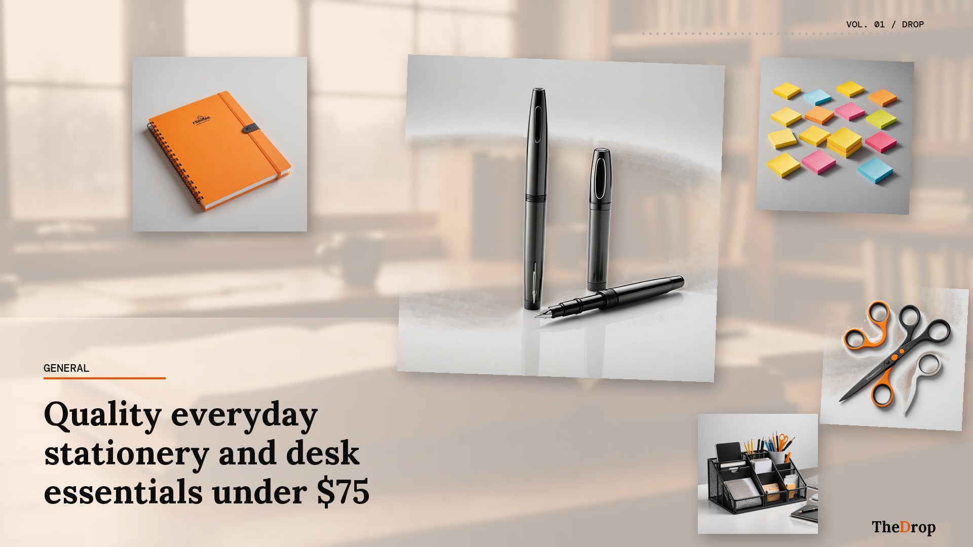 Quality everyday stationery and desk essentials under $75