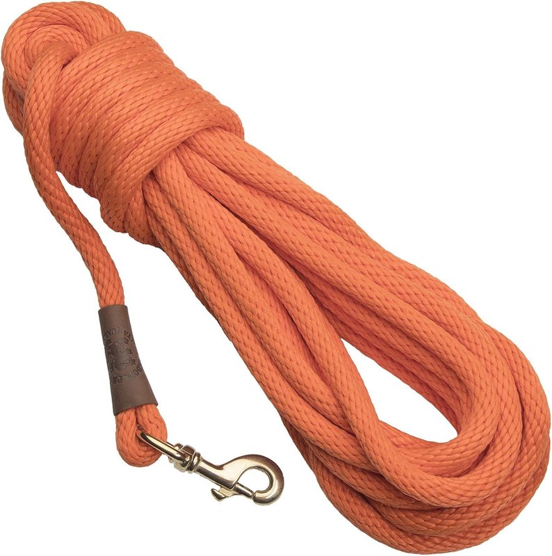 Mendota Pet Long Line Check Cord (30 Foot, 1/2 Inch Solid Braid)