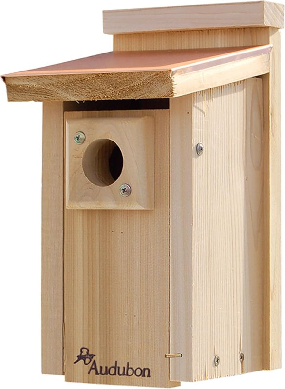 Audubon NestWatch Small Songbird House (Cedar, Open-Front Design)