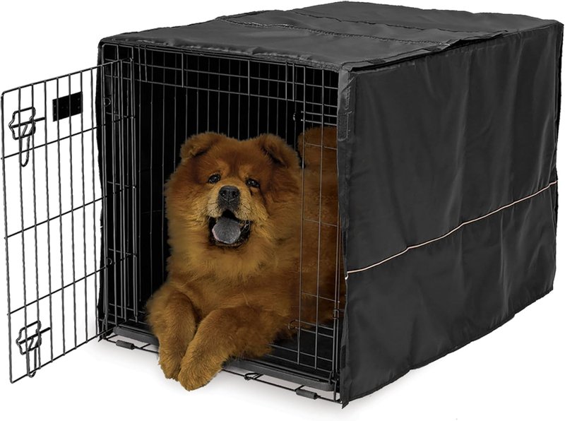 MidWest Homes for Pets Crate Cover (36-Inch, Charcoal Polyester)