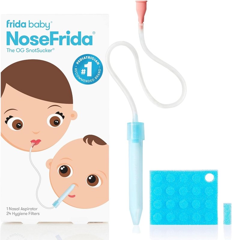 Frida Baby NoseFrida the SnotSucker (Hygienic Filter, with Saline Spray)