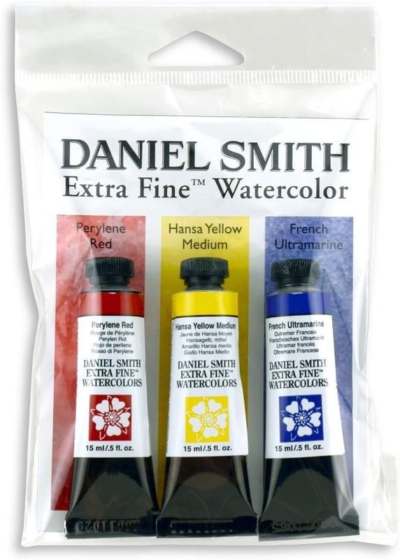 Daniel Smith Extra Fine Primary Watercolor Set (3 Tubes, 15ml)