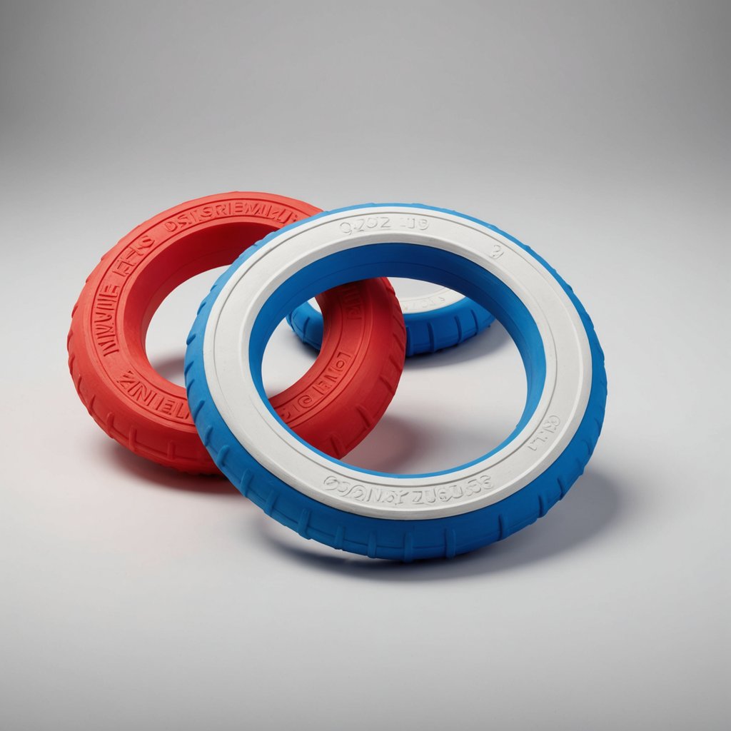 Zanies Tuff Ones Rubber Ring Tug — Solid Rubber Fetch Ring