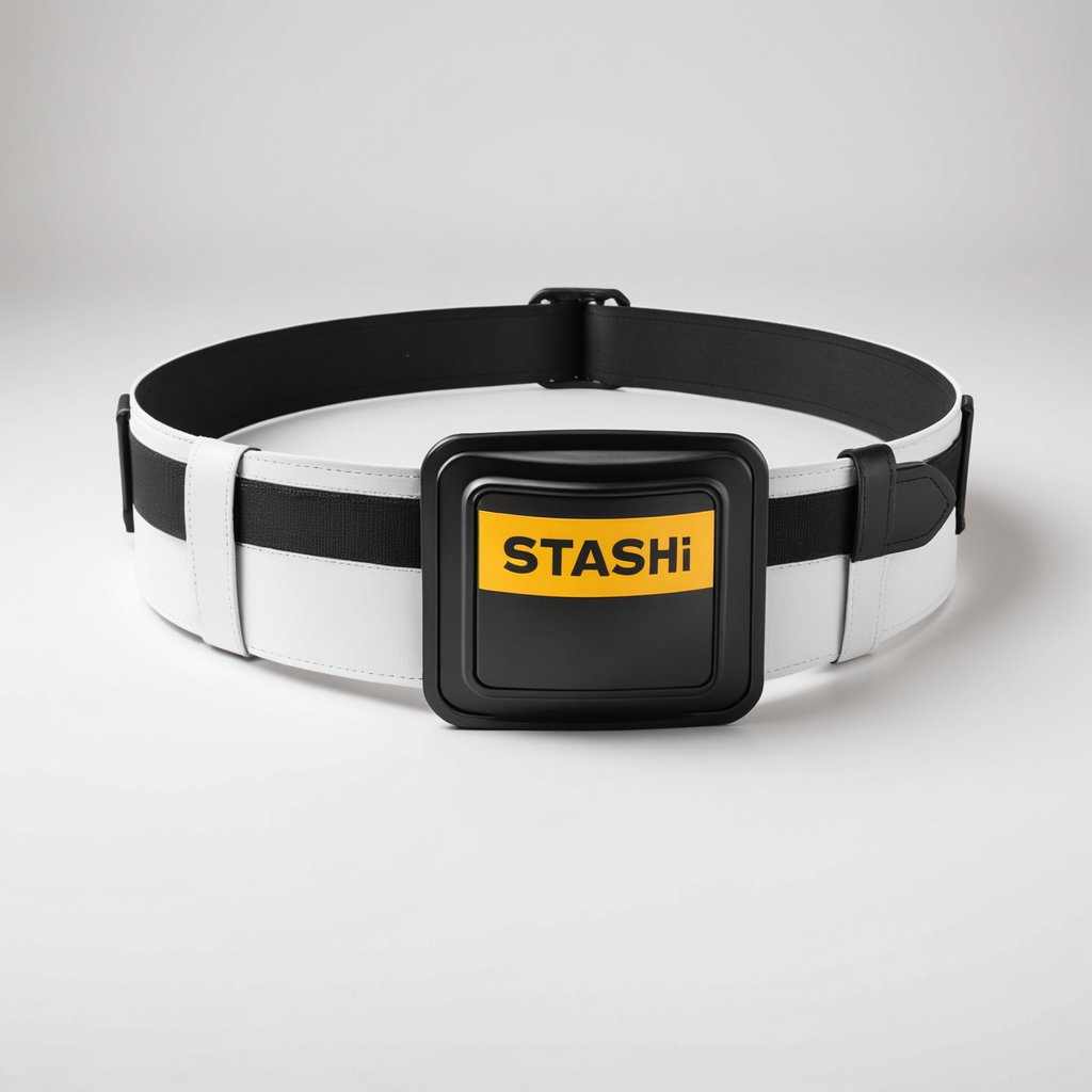 Stash7 Race Belt with Number Holder (Reflective, Adjustable)