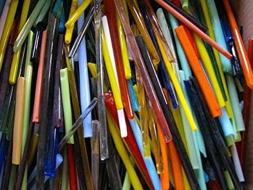 Devardi 104 COE Soft Glass Lampwork Rods (Mixed Colors, 5 lb Shorts Bundle)