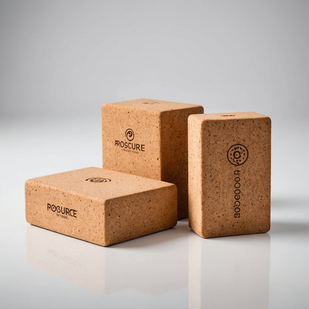 ProSource Fit Cork Yoga Block — set of 2, eco-friendly cork