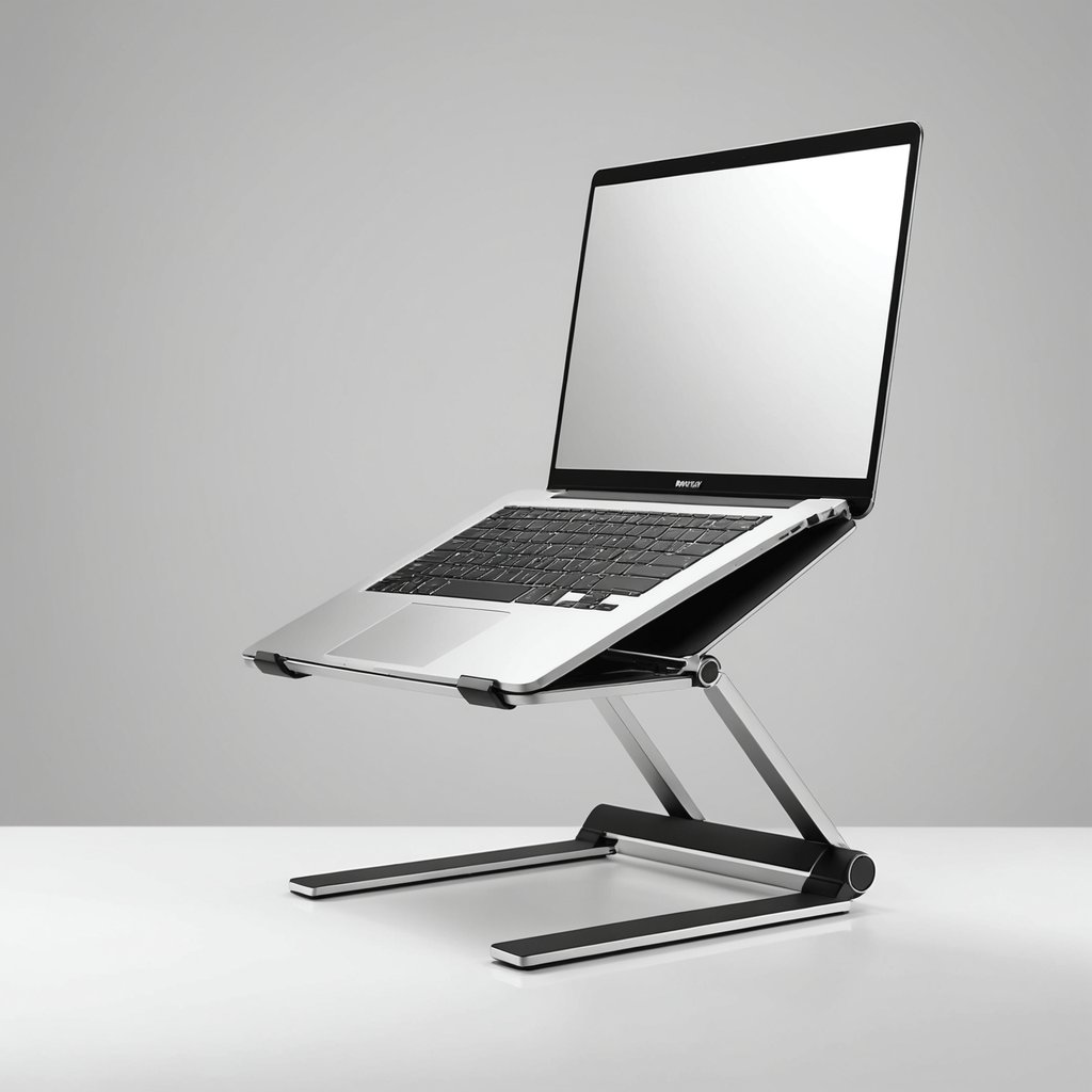 Nulaxy Laptop Stand — Foldable Aluminum Riser with Adjustable Height
