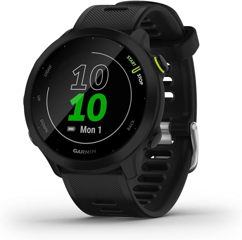 Garmin Forerunner 55 GPS Running Watch (Black, Heart Rate)
