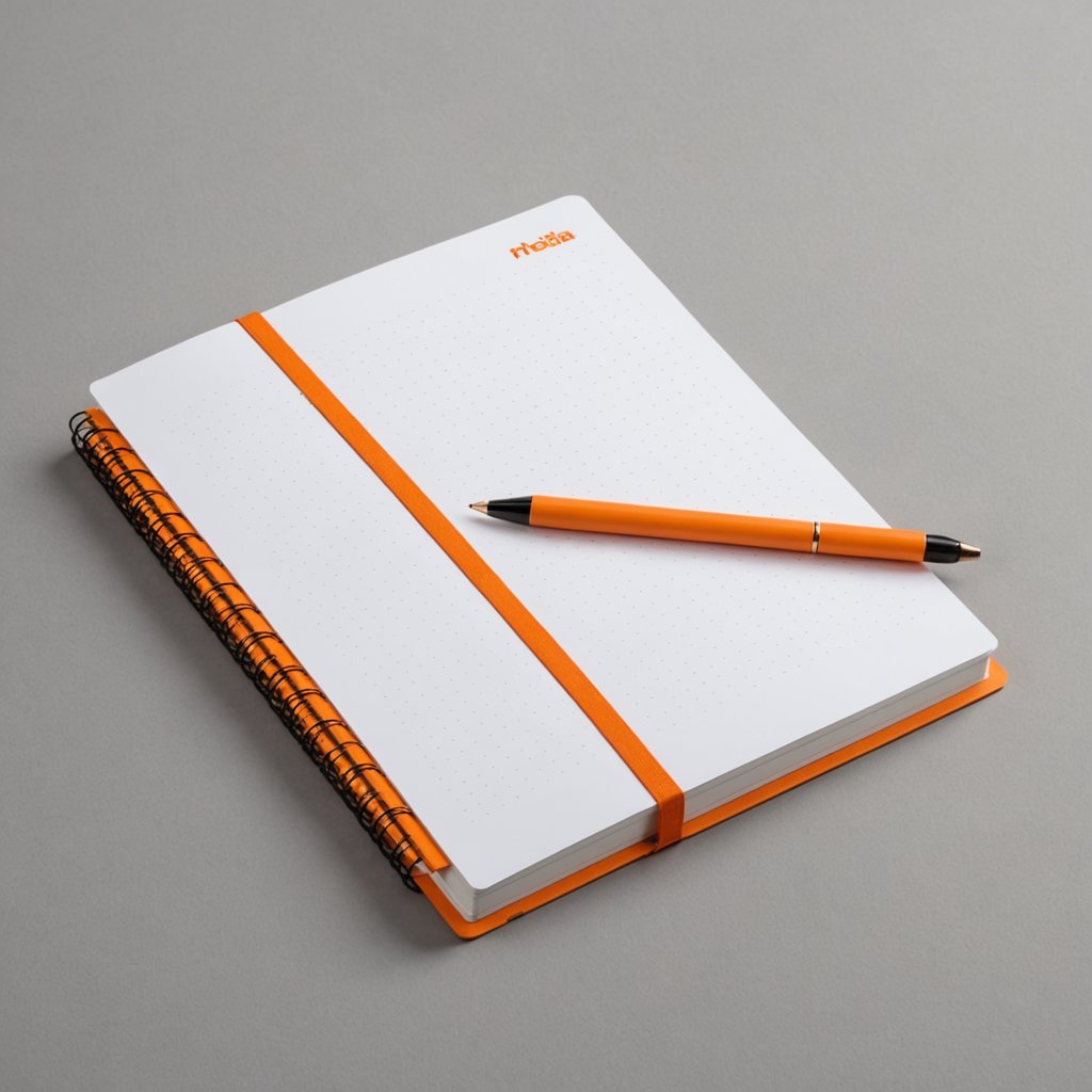 Rhodia Webnotebook — A5, dot grid, hardcover orange