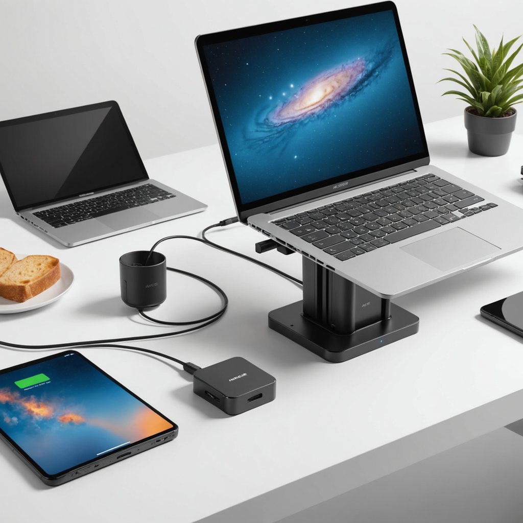 Anker PowerExpand USB-C Hub with Folding Laptop Stand — 7-in-1 Portable Workstation