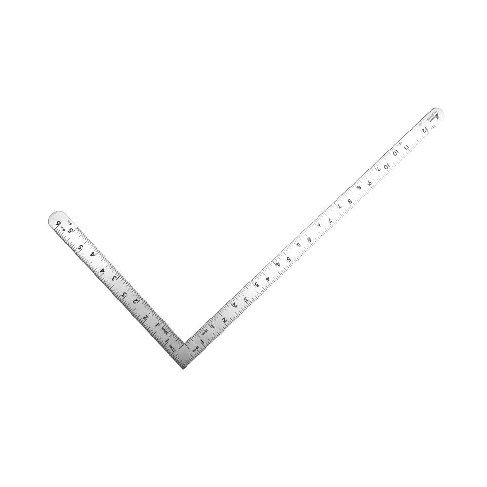 Shinwa Carpenter's Square (Sashigane, 12" x 6", Stainless Steel)